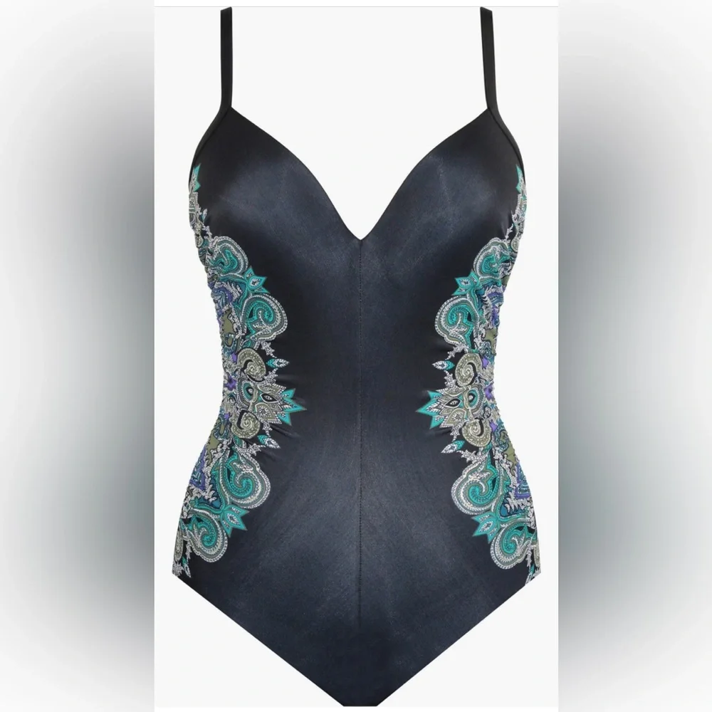 Miraclesuit Precioso Temptation Underwire One-Piece Swimsuit, Size 6, $182